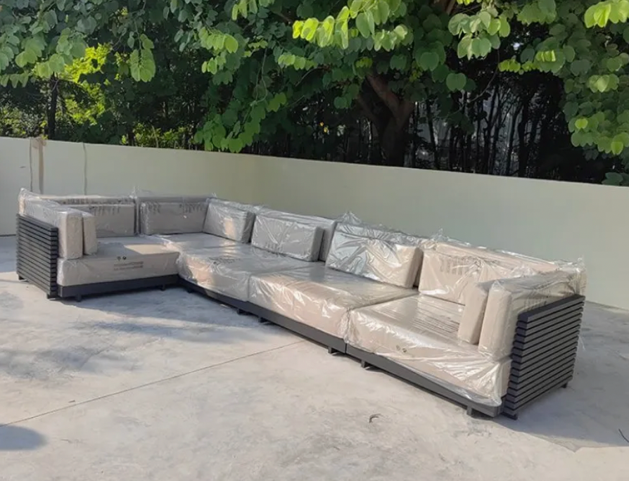 5-Piece Rattan Patio Sofa Set