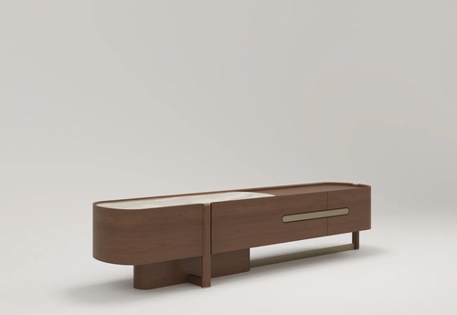 Minimalist Solid Wood TV Stand