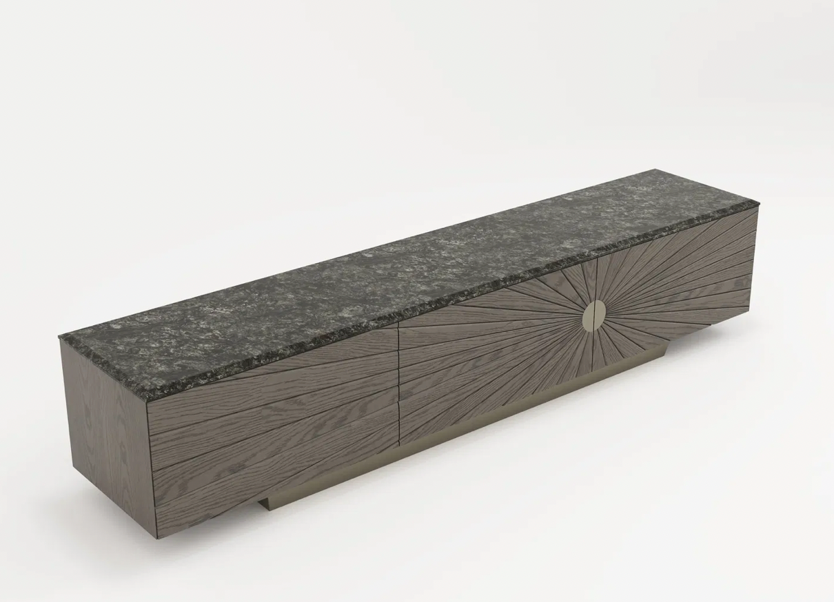 Chic Minimalist Wood TV Stand