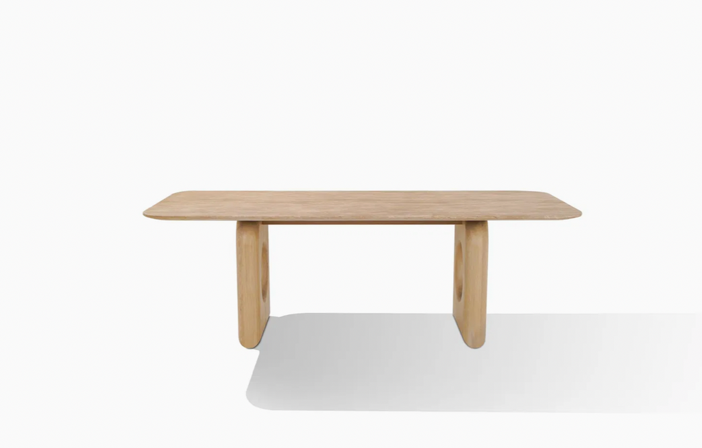 Modern Rectangular Marble Top Dining Table
